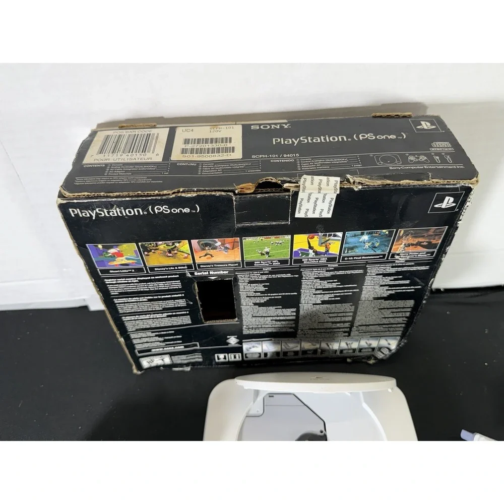 Sony PSone Slim Console Boxed Bundle w/ 2 Controllers & Cords PS1 TESTED‎